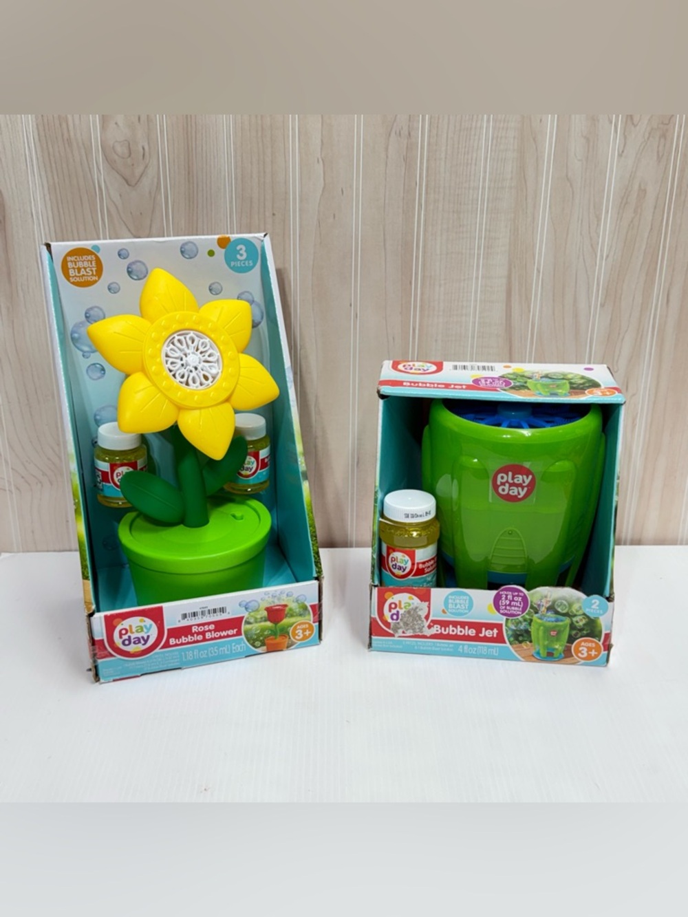 Play Day Yellow Flower Bubble Blower Toy - Kids Bubble Machine